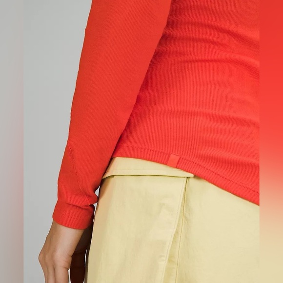 NWT RARE COLOR Lululemon Neon Hot Heat Hold Tight Long Sleeve Shirt
